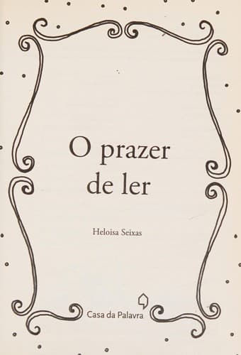 O prazer de ler