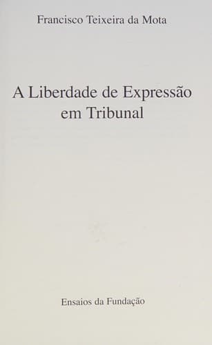 A liberdade de expressão em tribunal