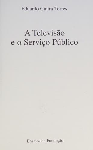 A televisão e o serviço público