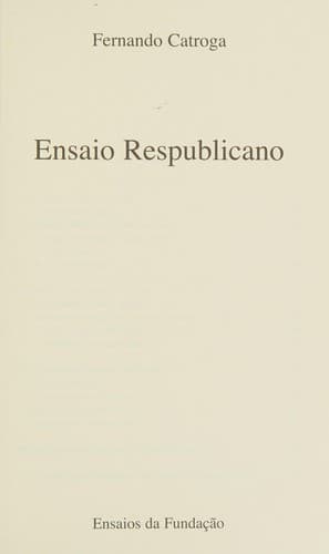 Ensaio respublicano