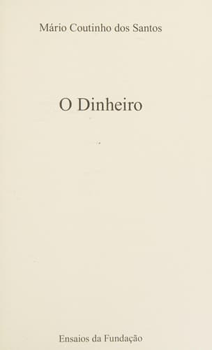 O dinheiro
