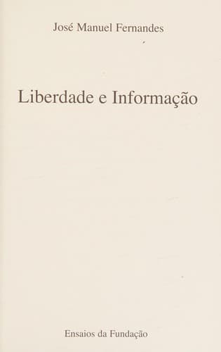 Liberdade e informacão