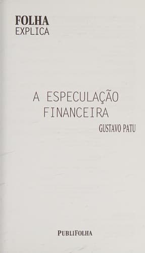 A especulação financeira
