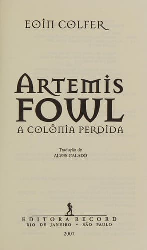 Artemis Fowl: a colônia perdida
