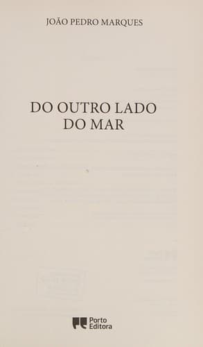 Do outro lado do mar