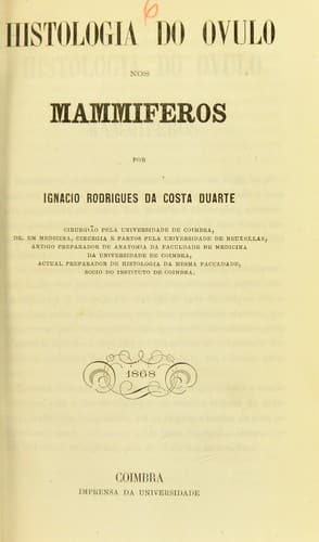 Histologia do ovulo nos mammiferos
