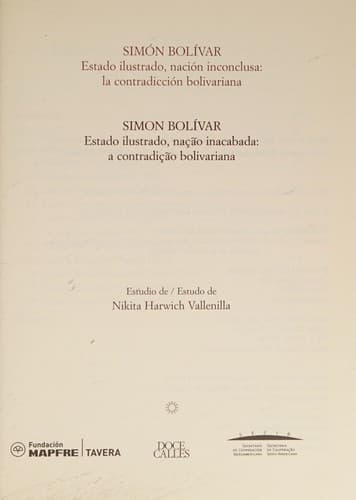 Estado ilustrado, nación inconclusa: la contradicción bolivariana