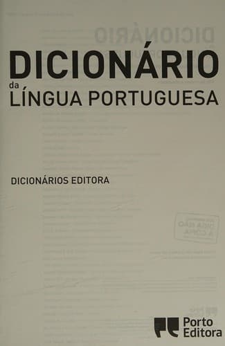Dictionario da lingua portuguesa.