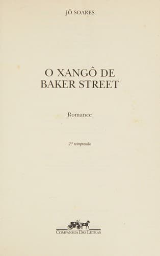 O xangô de Baker Street: romance