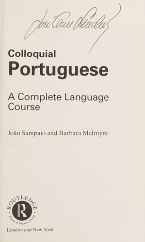 Colloquial Portuguese: a complete language course