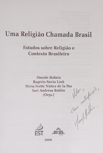 Uma religião chamada Brasil: estudos sobre religião e contexto brasileiro