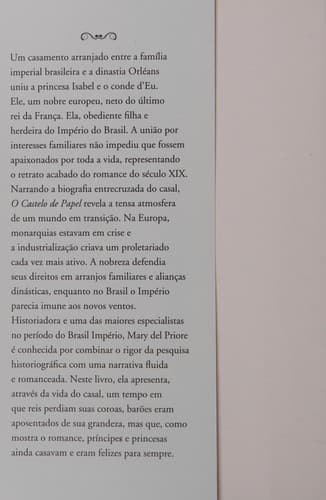 O castelo de papel: uma história de Isabel de Bragança, princesa imperial do Brasil, e Gastão de Orleans, conde d'Eu