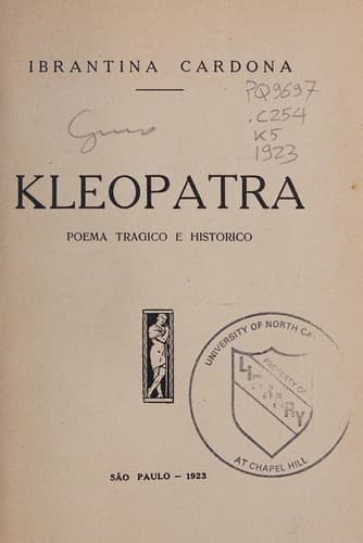 Kleopatra: poema tragico e historico