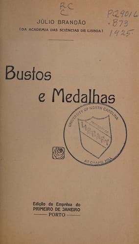 Bustos e medalhas