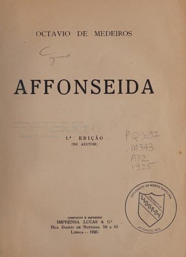 Affonseida: poema heroe-c©þmico