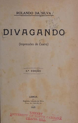 Divagando: impress©æes de teatro