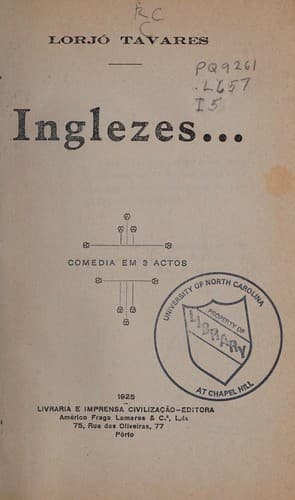 Inglezes--: comedia em 3 actos