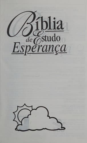 Bíblia de Estudo Esperança - Luxo Preta