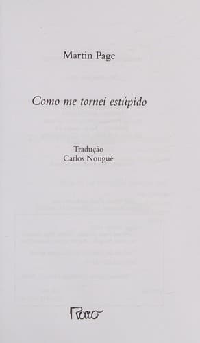 Como Me Tornei Estúpido
