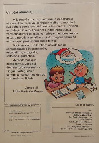 Língua Portuguesa - 1 Série - 1 Grau