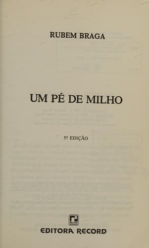 Pé de Milho, Um