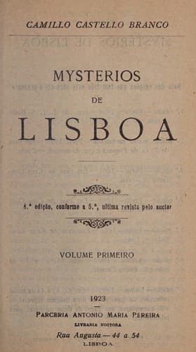 Mist©♭rios de Lisboa ...