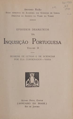 Epis©đdios dram©Łticos da inquisi©ʹ©Đo portuguesa ...