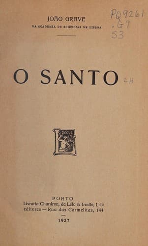 O santo.