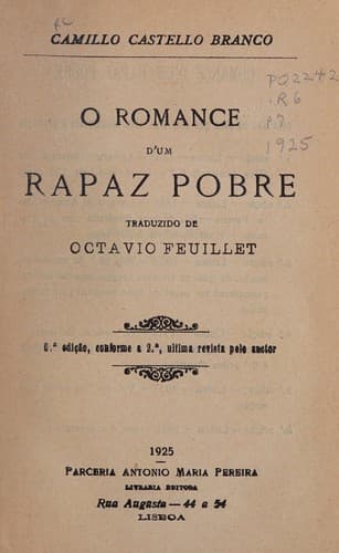 O romance d'um rapaz pobre