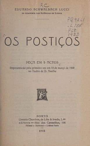 Os posti©ʹos: pe©ʹa em 5 actos