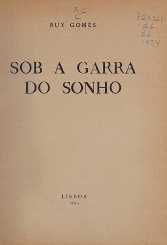 Sob a garra do sonho