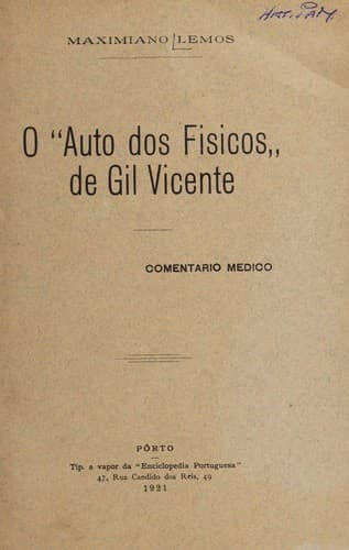 O "Auto dos fisicos": comentario medico