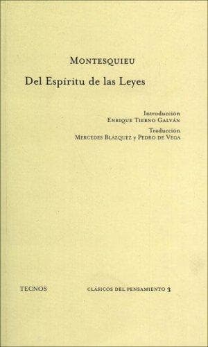 Del Espiritu De Las Leyes
