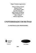 Universidade em ruínas: na república dos professores