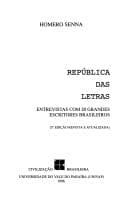 República das letras: (20 entrevistas com escritores)