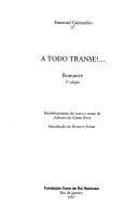 A todo transe!--: romance