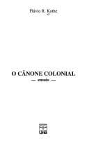 O cânone colonial: ensaio