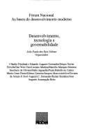Desenvolvimento, tecnologia e governabilidade