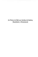 As flores do mal nos jardins de Itabira: Baudelaire e Drummond