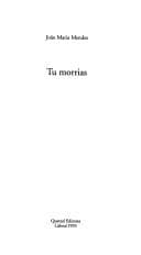 Tu morrias