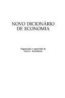 Novo dicionário de economia