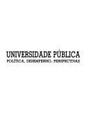 Universidade pública: política, desempenho, perspectivas