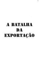 A batalha da exportação