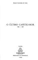 O último capitão-mor, 1782-1857