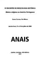 Música religiosa na América portuguesa: anais