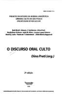 O discurso oral culto