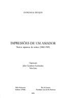 Impressões de um amador: textos esparsos de crítica, 1882-1909
