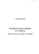 Escritos com a pedra e a chuva: entre a poesia e a ficção, ensaios