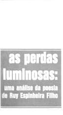 As perdas luminosas: uma análise da poesia de Ruy Espinheira Filho