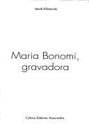 Maria Bonomi, gravadora